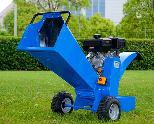 bilateral discharge wood chipper