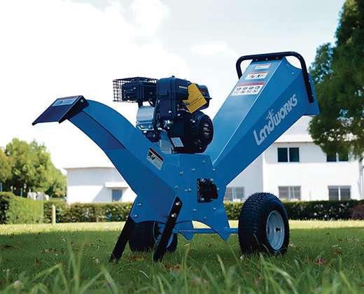 rotor-type wood chipper
