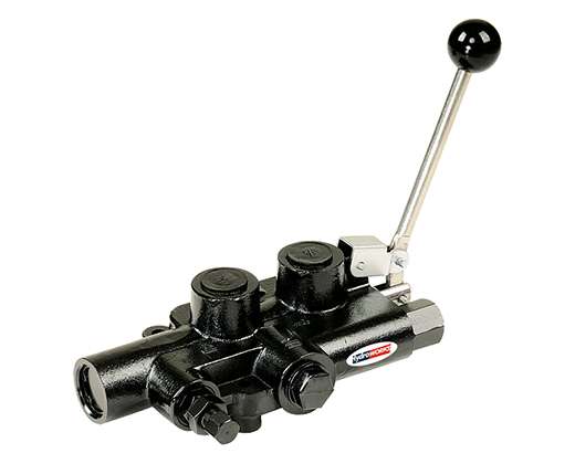 log splitter kick-off control valve