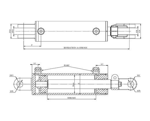 3000 psi hydraulic cylinder